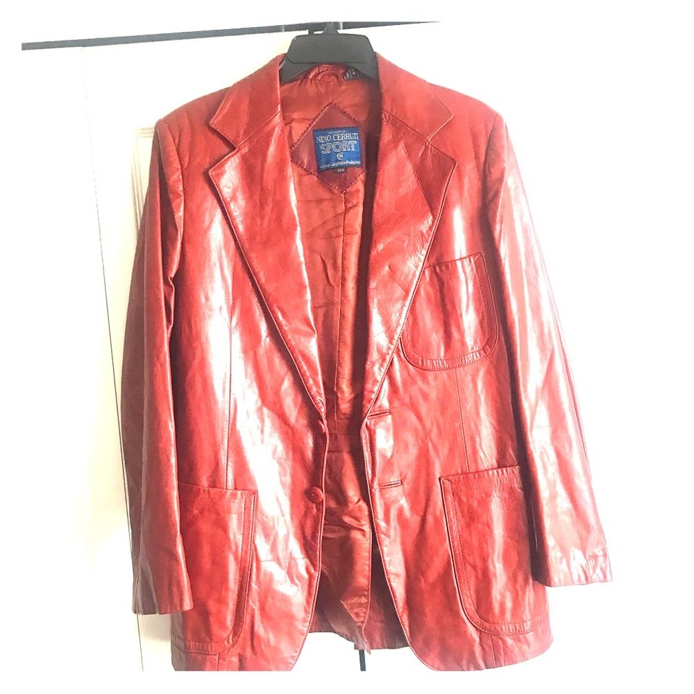 Nino Cerruti Sport VINTAGE Leather Blazer